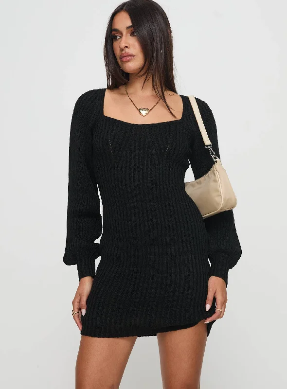 Bohemia Mini Dress Black