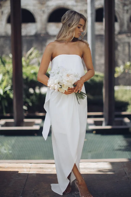 Fleur Strapless Maxi Dress - Ivory