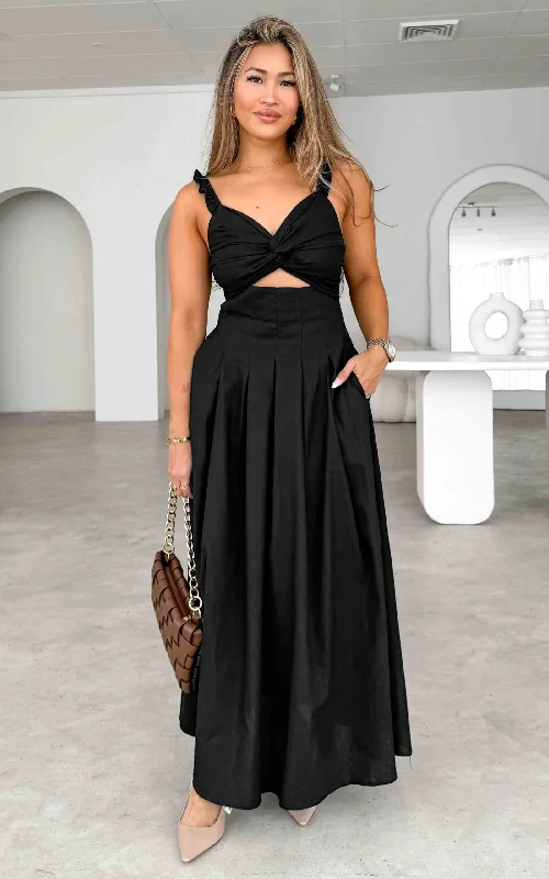 Lorinda Maxi Dress - Black