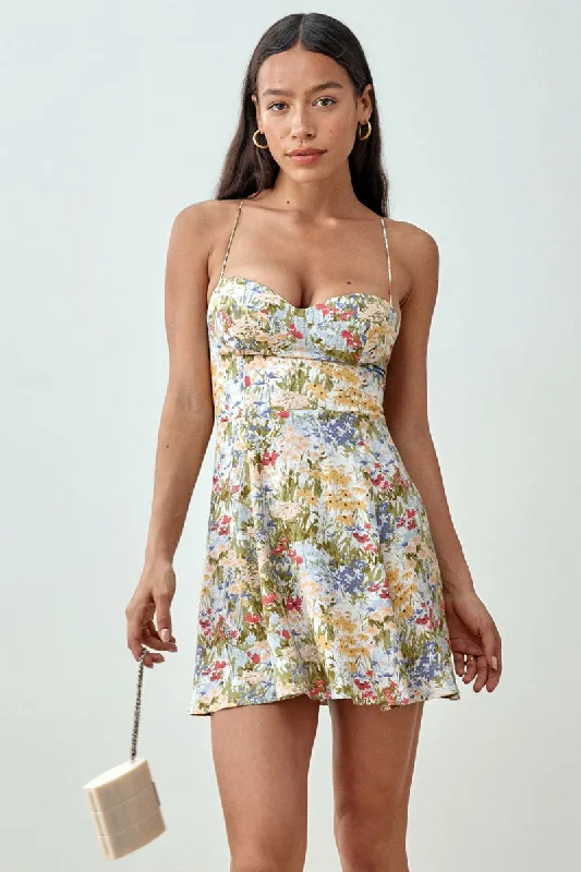 Season Favorite Floral Print Mini Dress