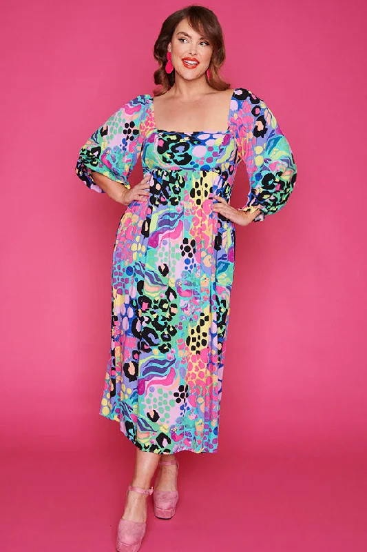 Sheryl Electric Leopard Dress