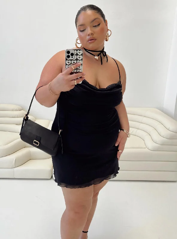 Sugar Mini Dress Black Curve