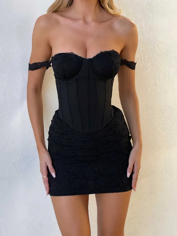 ZANA MINI DRESS BLACK